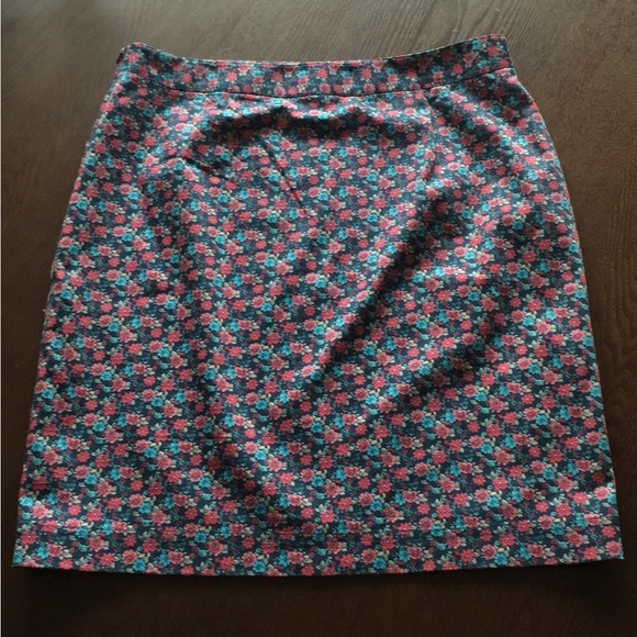 346 Brooks Brothers Floral Midi Skirt, 12 - Picture 4 of 9